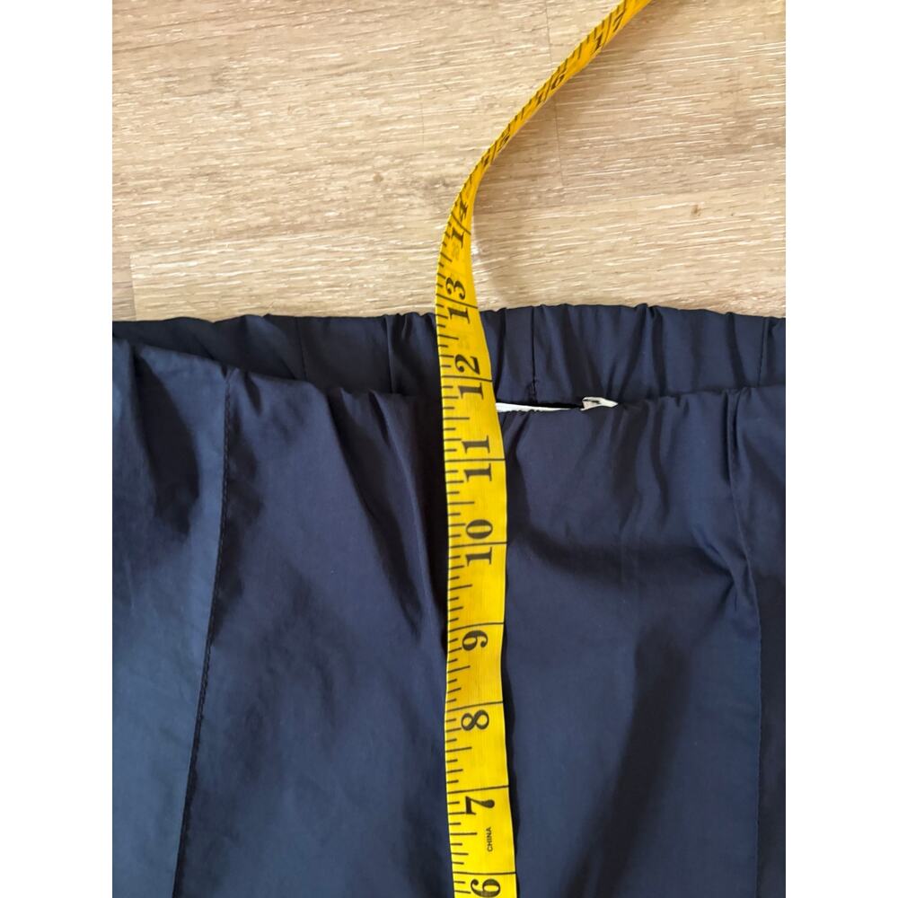 MeiMeij Italy Pull-On Tailored Trousers Dark Navy Blue Stretch Pants - Picture 7 of 8
